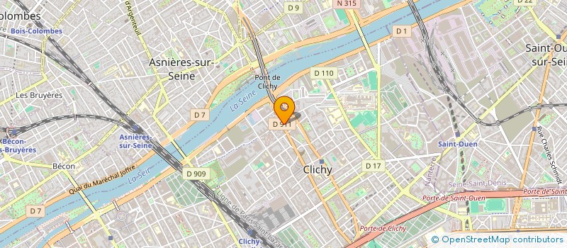 localisation de l'entreprise LA CHOPE à CLICHY