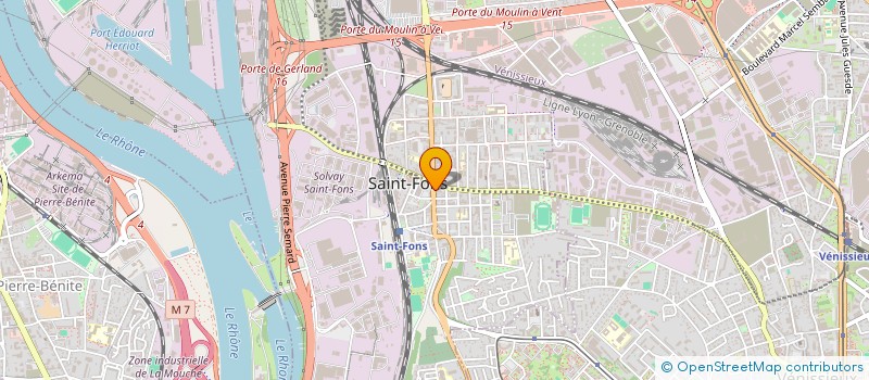 localisation de l'entreprise LA CHOPE à SAINT-FONS