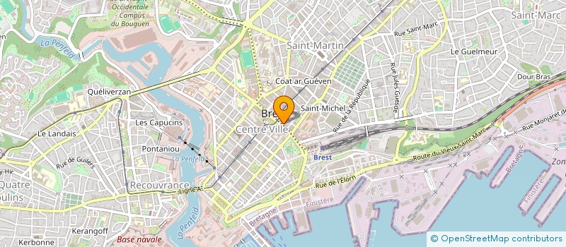 localisation de l'entreprise LA CHOPE à BREST