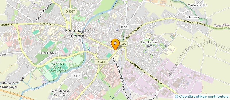 localisation de l'entreprise LA CHOPINE à FONTENAY-LE-COMTE