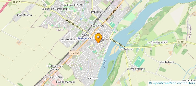 localisation de l'entreprise LA CHOPINE à BEAUGENCY