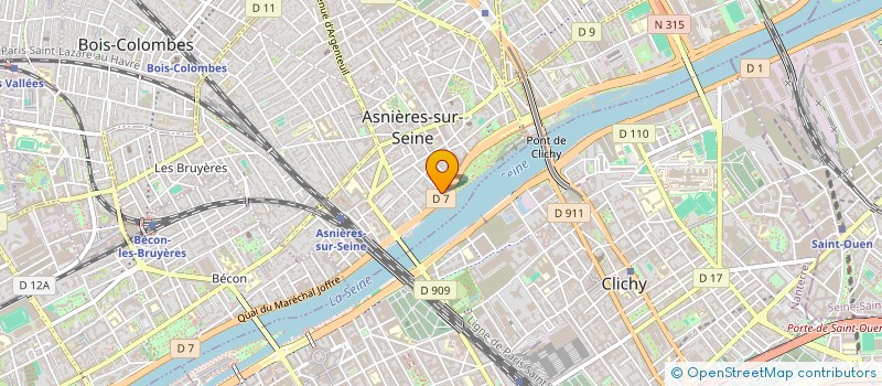localisation de l'entreprise LA CHOPOTTE à ASNIERES-SUR-SEINE