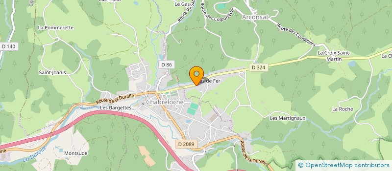 localisation de l'entreprise LA CHORALE DE L'ECHO DU MONTONCEL  ARCONSAT