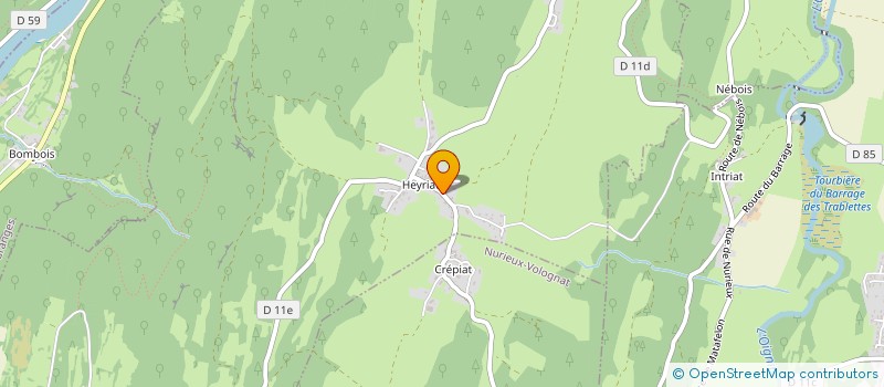 localisation de l'entreprise LA CHORALE DU PLATEAU à SONTHONNAX-LA-MONTAGNE