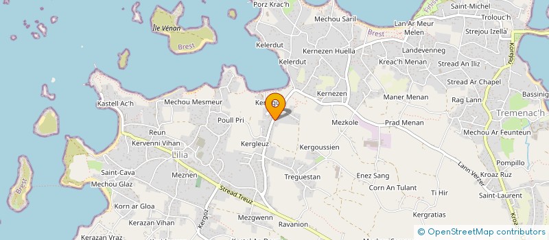 localisation de l'entreprise LA CHORALE ENTRE TERRE ET MER  PLOUGUERNEAU