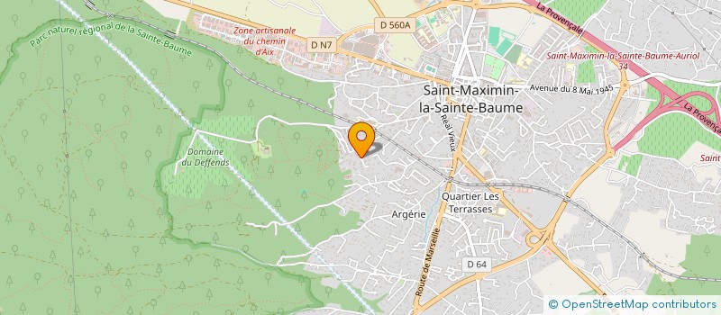 localisation de l'entreprise LA CHORALE SAINTE MARIE MADELEINE à SAINT-MAXIMIN-LA-SAINTE-BAUME