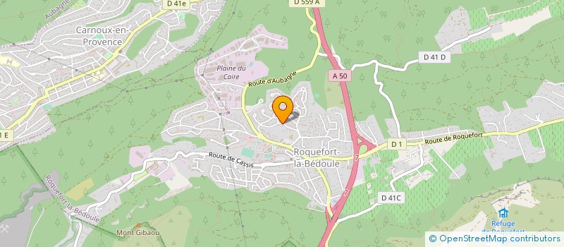 localisation de l'entreprise LA CHORALYRE DE ROQUEFORT LA BEDOULE  ROQUEFORT-LA-BEDOULE