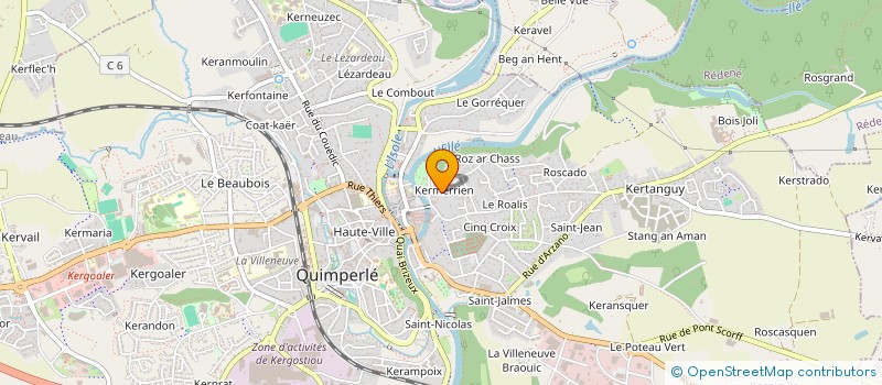 localisation de l'entreprise LA CHOSE PUBLIQUE  QUIMPERLE