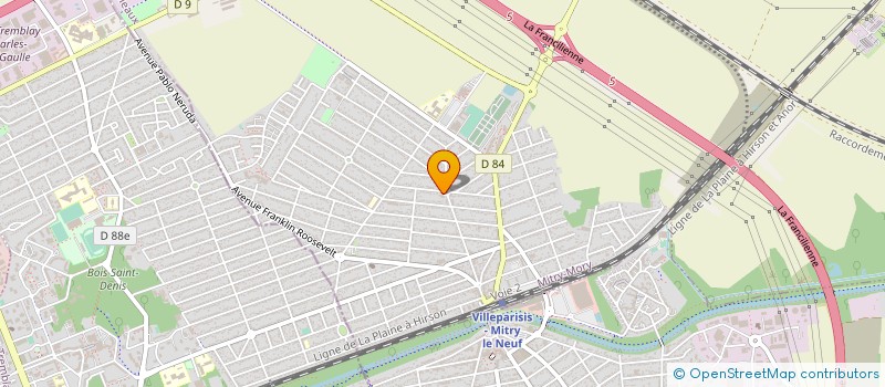 localisation de l'entreprise LA CHOUANNERIE  MITRY-MORY