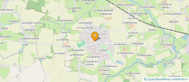 localisation de l'entreprise LA CHOUAP VERTE  LA CHAPELLE-THOUARAULT