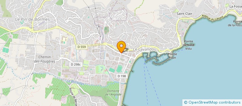 localisation de l'entreprise LA CHOUETTE à LE LAVANDOU