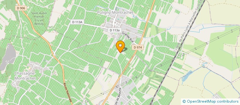 localisation de l'entreprise LA CHOUETTE à PULIGNY-MONTRACHET