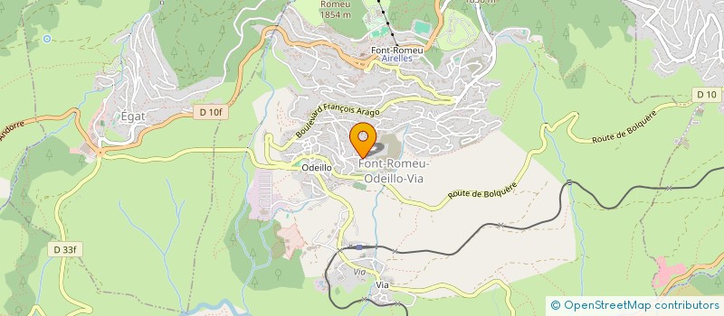 localisation de l'entreprise LA CHOUETTE 66  FONT-ROMEU-ODEILLO-VIA