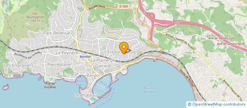 localisation de l'entreprise LA CHOUETTE 83  BANDOL