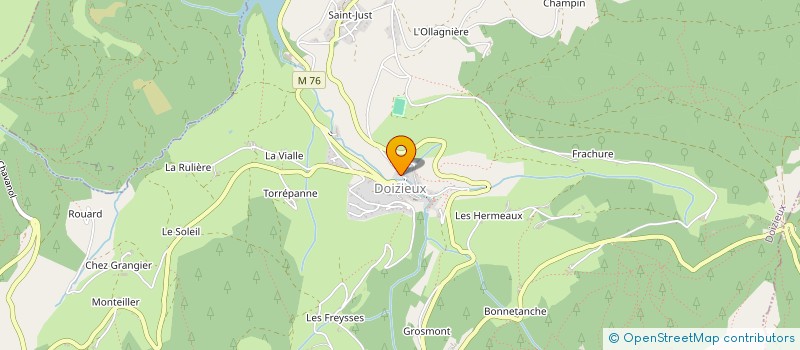 localisation de l'entreprise LA CHOUETTE  DOIZIEUX