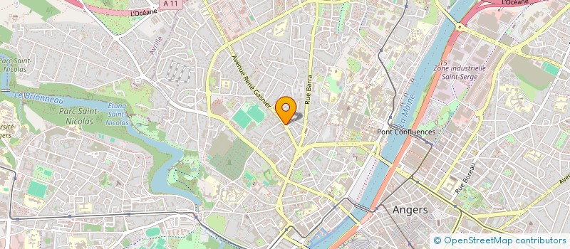 localisation de l'entreprise LA CHOUETTE  ANGERS