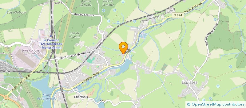 localisation de l'entreprise LA CHOUETTE ASSOCE  ECUISSES