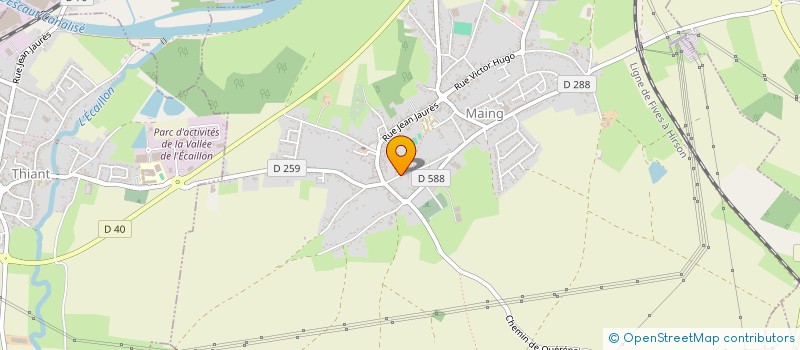 localisation de l'entreprise LA CHOUETTE BLEUE  MAING