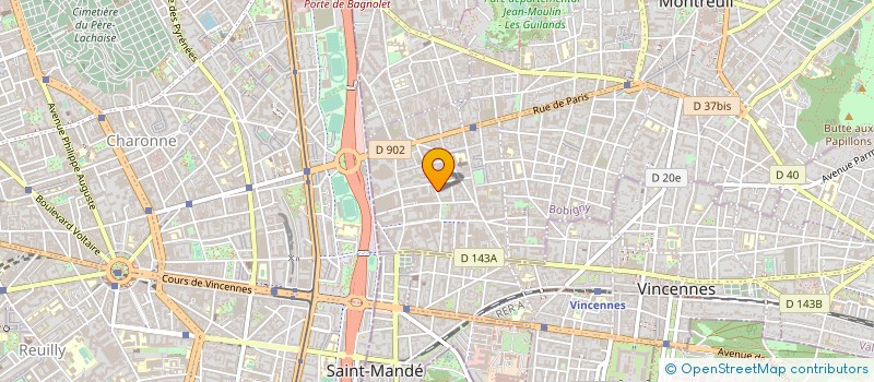 localisation de l'entreprise LA CHOUETTE COMPAGNIE à MONTREUIL