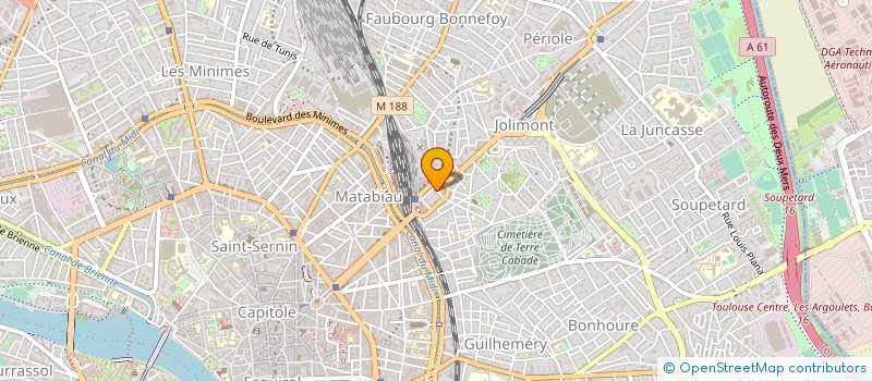 localisation de l'entreprise LA CHOUETTE COOP  TOULOUSE