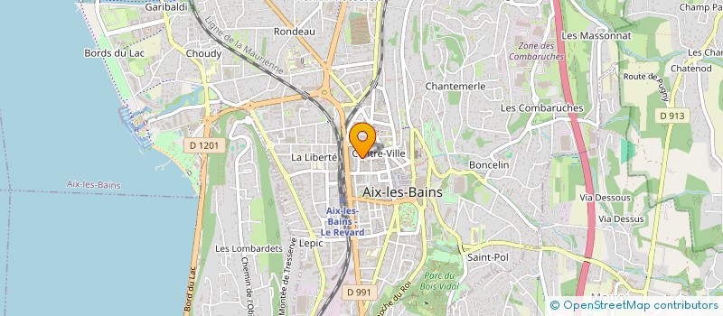localisation de l'entreprise LA CHOUETTE DE L' ESPOIR à AIX-LES-BAINS