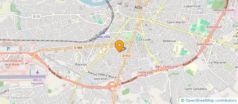 localisation de l'entreprise LA CHOUETTE DU BAOBAB à ALBI