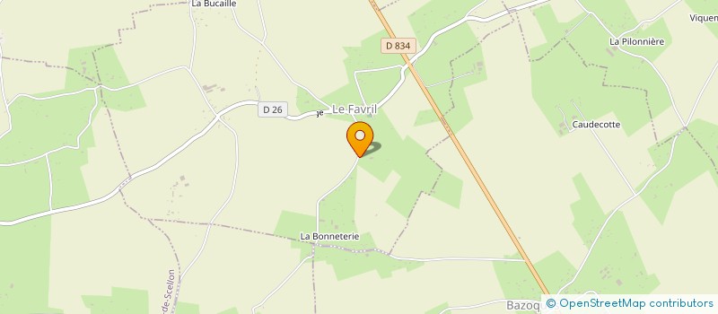 localisation de l'entreprise LA CHOUETTE DU FAVRIL à LE FAVRIL