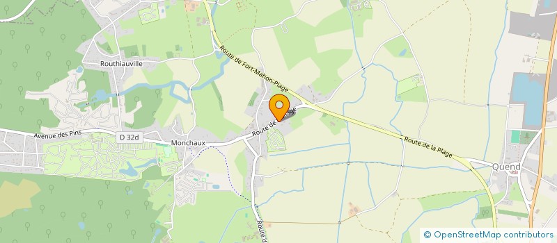 localisation de l'entreprise LA CHOUETTE FOURCHETTE  QUEND