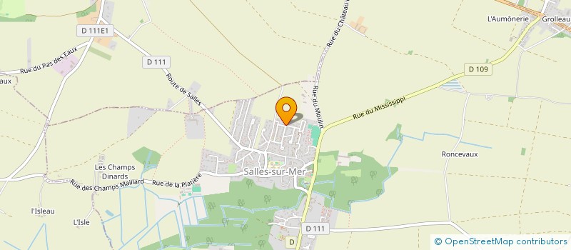 localisation de l'entreprise LA CHOUETTE IMMOBILIER  SALLES-SUR-MER