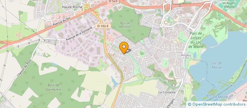 localisation de l'entreprise LA CHOUETTE MAM à ANGERS