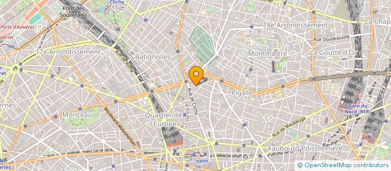 localisation de l'entreprise LA CHOUETTE PIROUETTE DOREE  PARIS