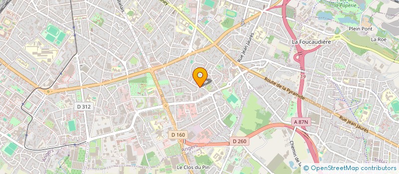 localisation de l'entreprise LA CHOUK à ANGERS