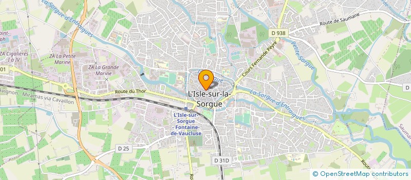 localisation de l'entreprise LA CHOUQUETTE  L'ISLE-SUR-LA-SORGUE