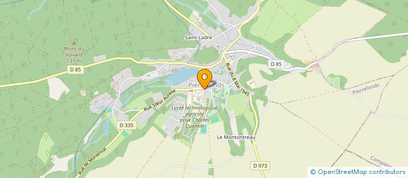 localisation de l'entreprise LA CHOUQUETTE DOREE  PIERREFONDS