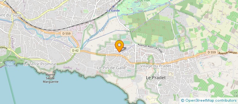 localisation de l'entreprise LA CHRYSALIDE à LE PRADET