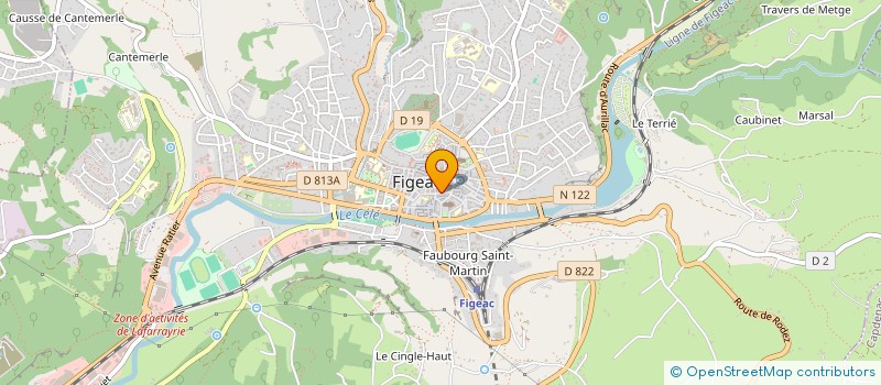 localisation de l'entreprise LA CHRYSALIDE à FIGEAC