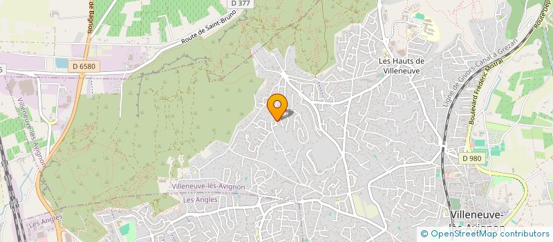 localisation de l'entreprise LA CHRYSALIDE  VILLENEUVE-LES-AVIGNON