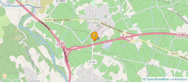 localisation de l'entreprise LA CHRYSALIDE à SAINT-FELIX-DE-LODEZ