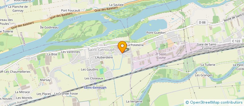 localisation de l'entreprise LA CHRYSALIDE  SAINT-CYR-SUR-LOIRE