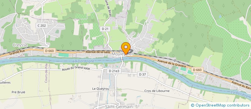 localisation de l'entreprise LA CHRYSMONIE à MOULEYDIER
