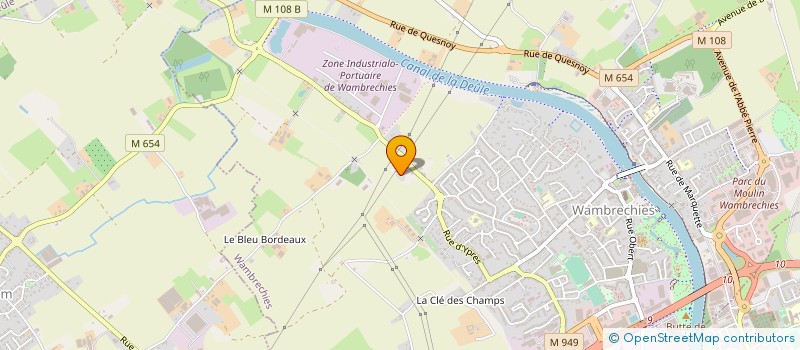 localisation de l'entreprise LA CHTITE SELLERIE  WAMBRECHIES