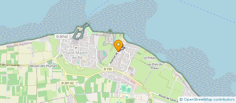 localisation de l'entreprise LA CIBLE  SAINT-MARTIN-DE-RE