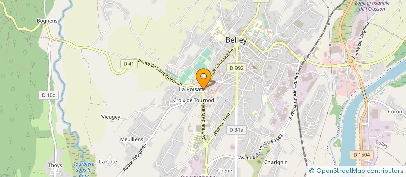 localisation de l'entreprise LA CIBLE BELLEYSANNE à BELLEY