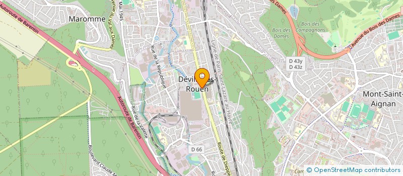 localisation de l'entreprise LA CIBLE DEVILLOISE  DEVILLE-LES-ROUEN