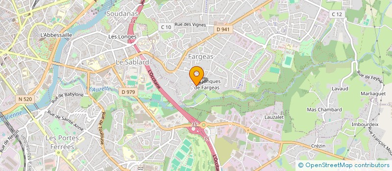 localisation de l'entreprise LA CIBLE LIMOUSINE à PANAZOL