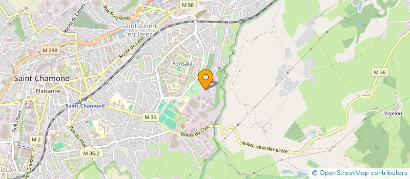 localisation de l'entreprise LA CIBLE RESEAUX à SAINT-CHAMOND