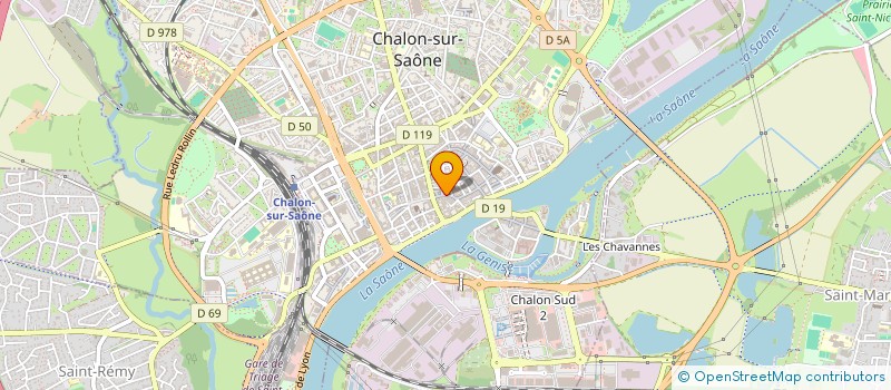 localisation de l'entreprise LA CIDRAIE à CHALON-SUR-SAONE