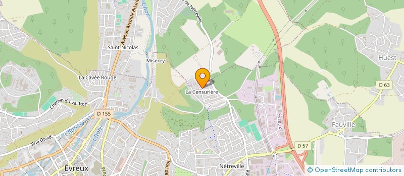 localisation de l'entreprise LA CIDRAIE  EVREUX