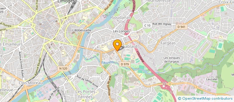 localisation de l'entreprise LA CIDRERIE à LIMOGES