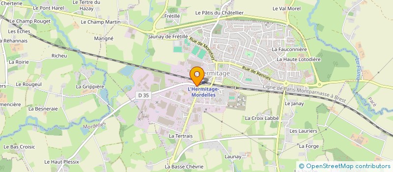 localisation de l'entreprise LA CIDRERIE CREATIVE  L'HERMITAGE